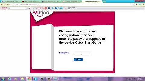 Change Wireless Wi tribe Password   YouTube