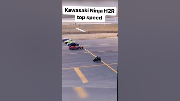 Kawasaki ninja H2R Top speed test