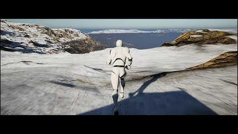 Unreal Engine landscape auto material demo