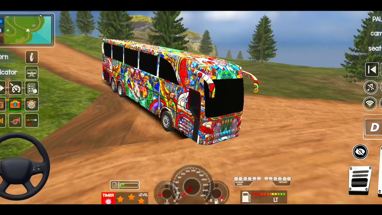 Coach Bus Simulator India Off-road Driving Bus Game | New Update 2025 Full Gameplay Video Part 