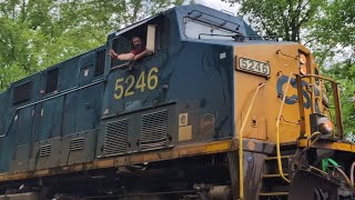 A busy and stormy day on the Blue Ridge. Featuring New York Central heritage unit and Boxcar Bobby!!