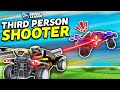 Rocket league but its a third person shooter
