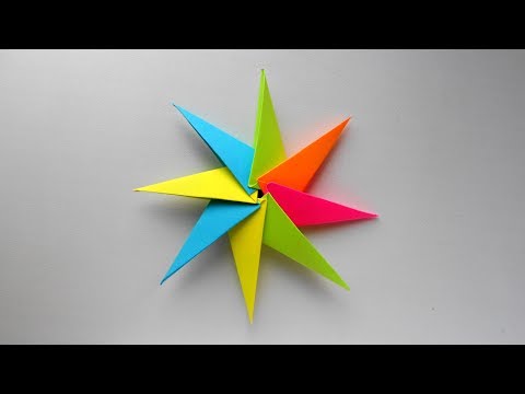Оригами модульная звезда схема
