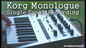 Korg Monologue - single synth recording/track by DreamsOfWires