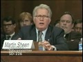 Martin Sheen testifies at Judiciary hearing chaired by Senator Whitehouse on drug courts