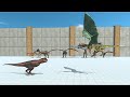 CARNIVORE DINOSAURS VS WINGED CARNIVORE DINOSAURS - Animal Revolt Battle Simulator