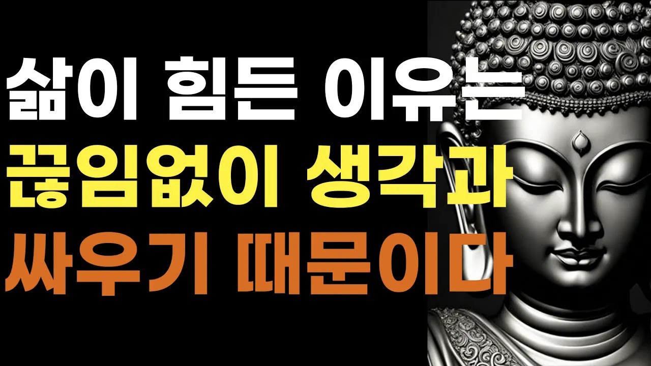 삶이 힘든 이유 | 생각이 많은 사람 | 잠 잘 때 들으면 내면의 평화가 찾아오는 부처님 말씀