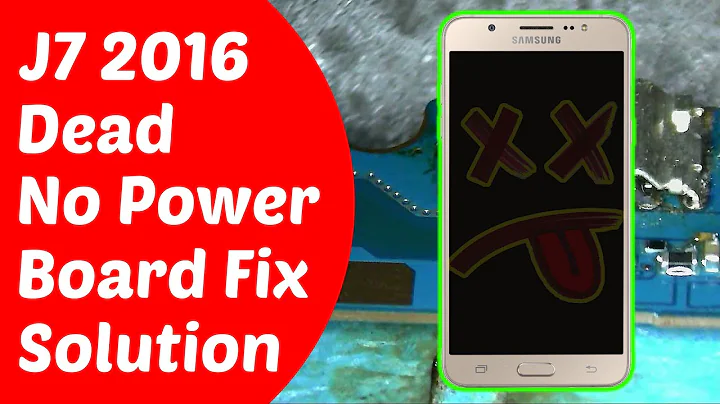 How to Fix Samsung J7 2016, J710, No Power, Won't Turn On, Won't Charge, Short circuit, Board Repair