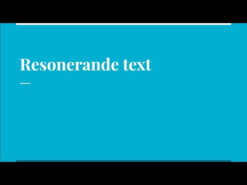 Video: Vad är en framväxande läsartext?