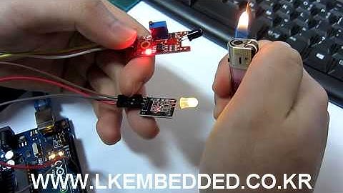 아두이노 우노 R3 불감지센서 2색LED
