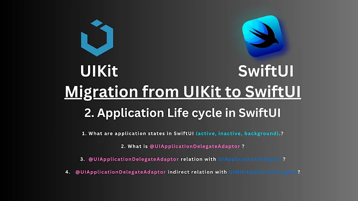 2. SwiftUI Learning: Application Life Cycle In SwiftUI