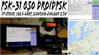 DroidPSK Yaesu FT-817ND Chameleon F-Loop S58X Slovenia QRP QSO screenshot 2