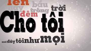 Góc Tối - Nguyễn Hải Phong - Lyrics (HD)  - Typographic