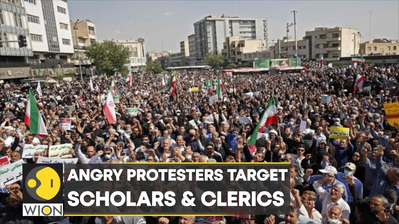 Angry protesters target scholars & clerics as Iranians adopt a new symbol of protest