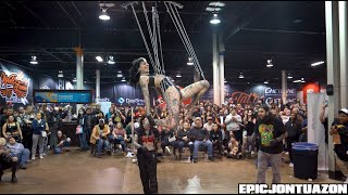 Cruella Morgan Suspension | Chicago Tattoo Convention 2024 | EPICJONTUAZON
