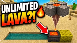 Unlimited lava fram in Minecraft Bedrock edition #minecraft