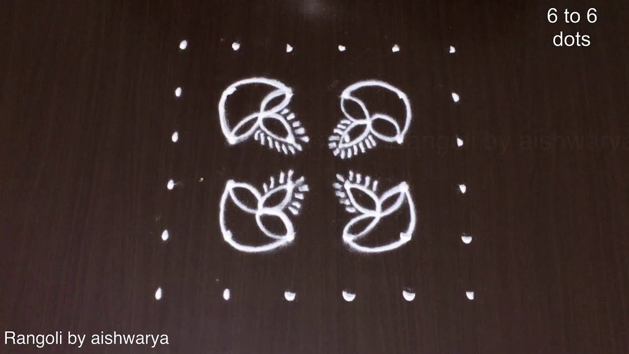 Easy 6 Se 6straight Dots Beautiful Muggulu