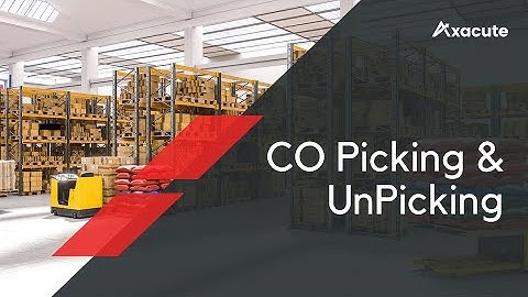 OUTGOING | CO Picking & UnPicking | Axacute