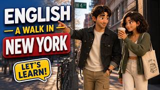 Balade à New York en anglais lent | Compréhension orale pour débutants