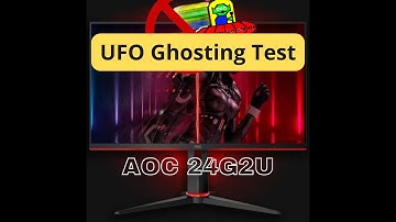 Check The 144Hz Monitor Ghosting | AOC 24G2U UFO Ghosting test