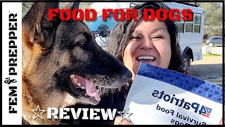 FREEZE DRIED DOG FOOD TASTE TEST 🐾 4PATRIOTS SURVIVAL FOOD FOR DOGS by FEM PREPPER 303 views 2 years ago 8 minutes, 7 seconds