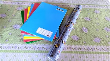 HOW TO COVER A NOTEBOOK WITH CONTACT PAPER #adhesivepaper#easy#fast
