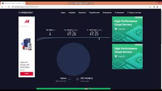 speedtest.net, cкорость соединение интернета TojNet в Матчинском Районе Бустон.