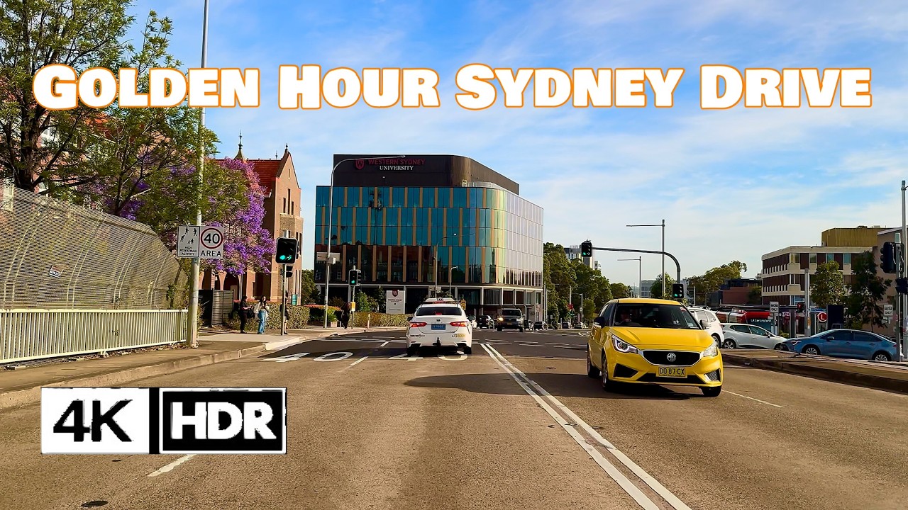 SUNRISE Western Sydney Drive 4K HDR 60FPS POV | Macquarie Park → Ryde → Westmead → Parramatta
