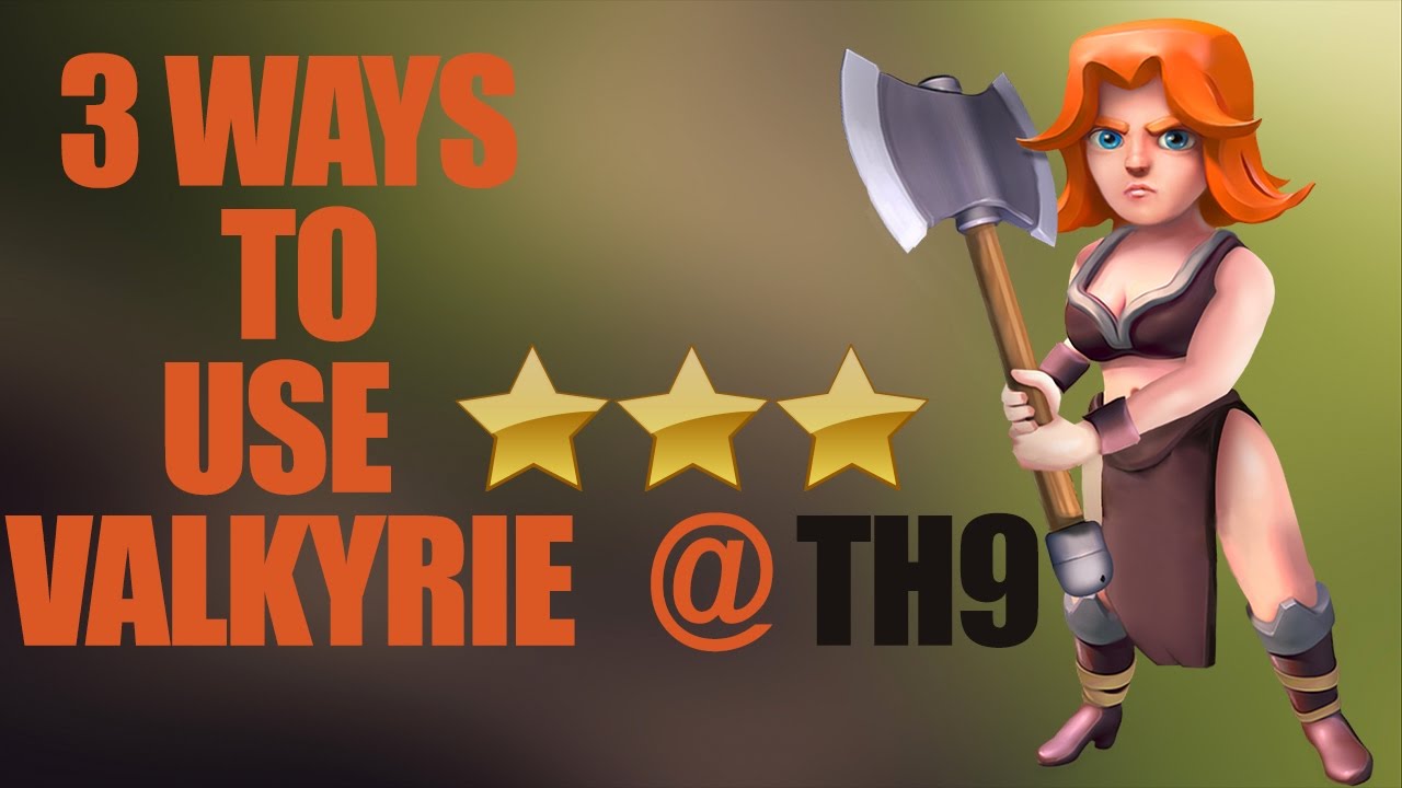 NEW TH9 VALKYRYIE WAR ATTACK STRATEGY 2017 | CLASH OF CLANS