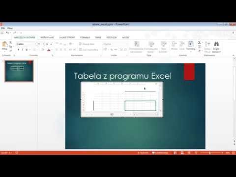 Wideo: Jak Wstawić Tabelę Do Programu PowerPoint