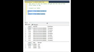 Join two tables and get all rows of the first table in SQL.