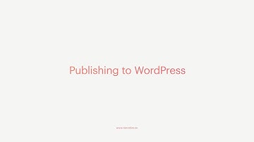 How to publish with WordPress automatically with Narrative Publish