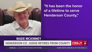 Judge Wade McKinney retires from serving Henderson County