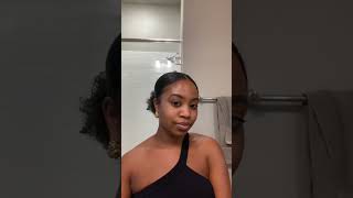 Sleek Low Pony on Natural Hair (No Weave Added) naturalhairstyles trendyhairstyles