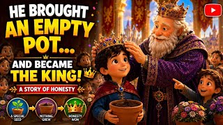 The Empty Pot That Chose the Next King 👑 | Moral Story for Kids✨️