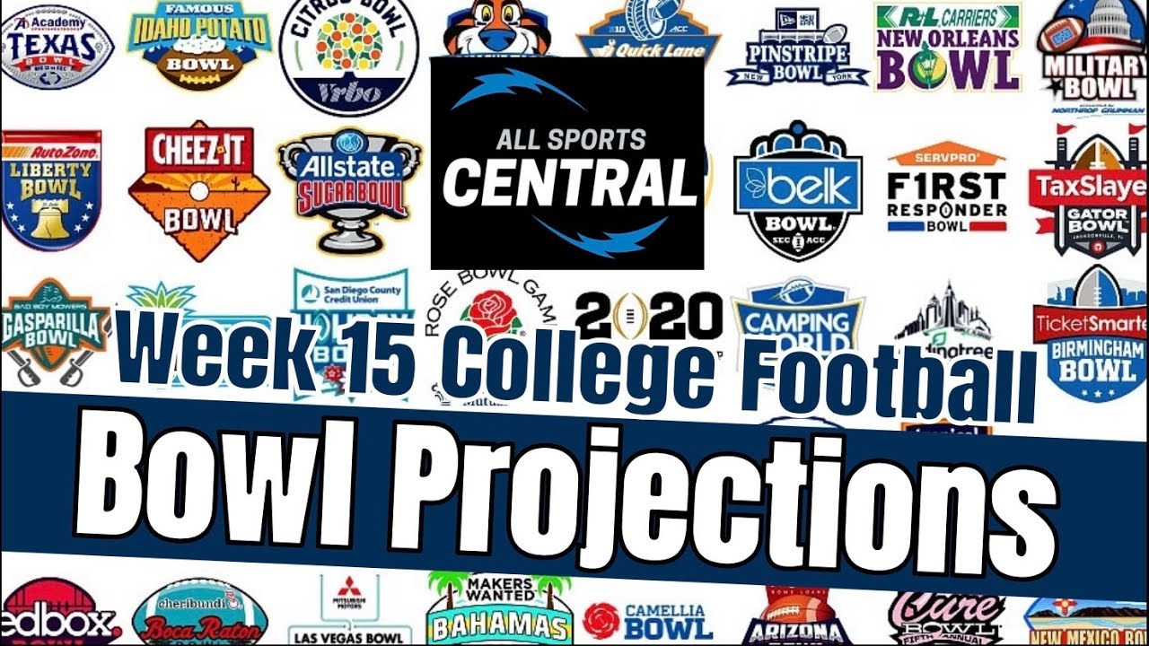 2020 Week 15 College Football Bowl Projections and College Football Playoff Predictions