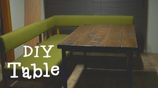 [DIY]ツーバイ材を塗装してダイニングテーブルを作ったよ！ How to make a table