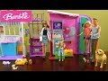 Barbie Pet Care Center Story with Barbie and Ken, Barbie Sparkle Mansion, Chelsea Pets and Friends