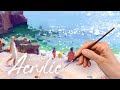 Painting Beach With Acrylics - Sketchbook | Lena Rivo