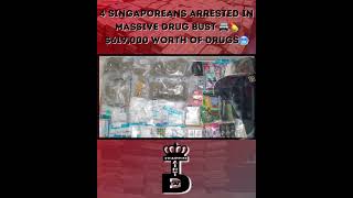 🚨Singapore’s $619K Drug Bust: 4 Traffickers Nabbed, Facing Death Penalty! 💀💊 #CrimeNews