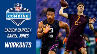 Saquon Barkley & Daniel Jones FULL NFL Combine Workouts | New York Giants