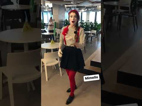 Funny pantomime from