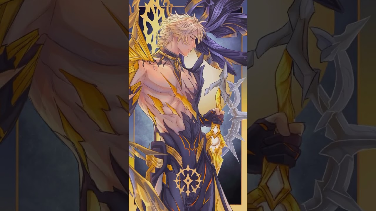 Phainon/ Khaslana artwork sketch to rendered! ☀️