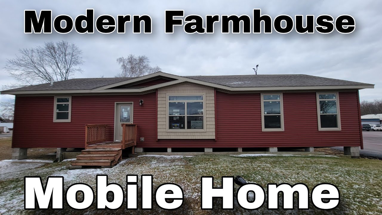 This MODERN FARMHOUSE Mobile Home Has Everything You Need Inside 1,600