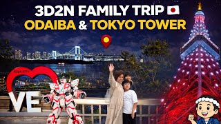 Life in Japan Series | 3D2N Family Trip |Odaiba Seaside Park, Gundam & Tokyo Tower
