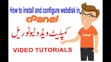 How to install and configure web-disk in Cpanel complete tutorial in Hindi|Urdu