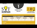 SAMPLE PAPER class I Olympiads Mathematics