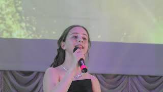 Art. Slavuta, Ukraine, June 2, 2021 .Duet of vocalists A. Chaika and M. Marchuk. Luna
