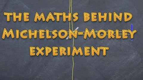 michelson morley maths