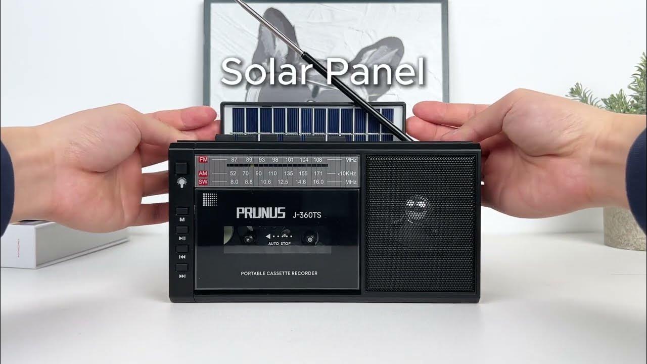 PRUNUS J-360 BTS Cassette Tape Player Boombox with BluetoothSpeaker /AM ...